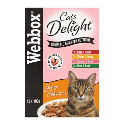 Webbox Cat Delight Selection in Gravy Adult Cat Food