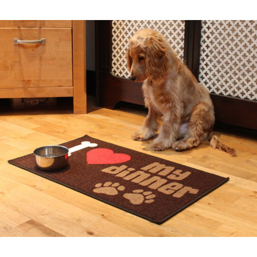 Pet Rebellion I Love My Dinner Dog Mat