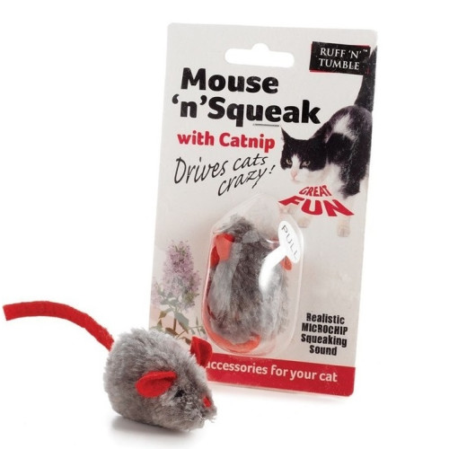 Sharples Pet Mouse n Squeak Catnip Cat Toy