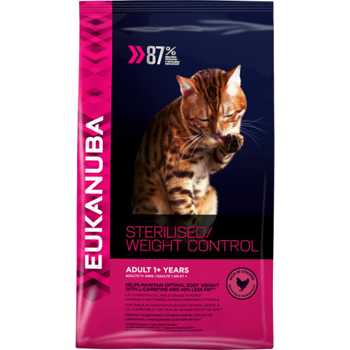 Eukanuba Sterilised & Weight Control 1+ Chicken Adult Cat Food