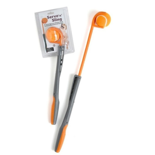 Sharples Pet Serve n Sling Retractable Ball Thrower Dog Toy