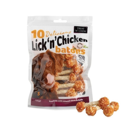 Lick N Chicken Batons Dog Treats