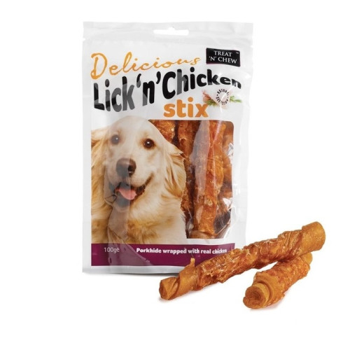 Sharples Pet Lick N Chicken Stix Dog Treats