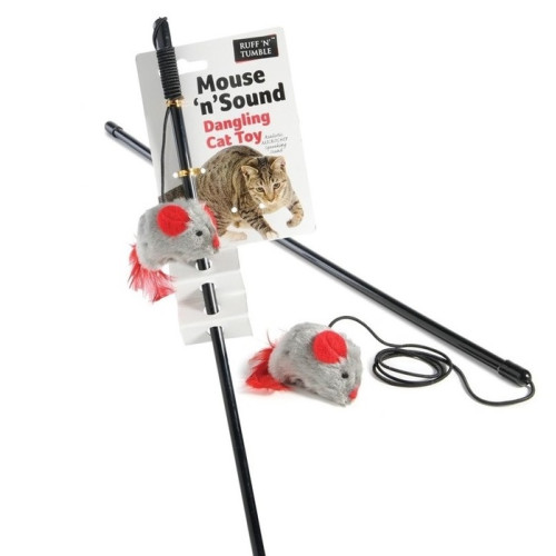 Sharples Pet Mouse n Sound Dangling Cat Toy