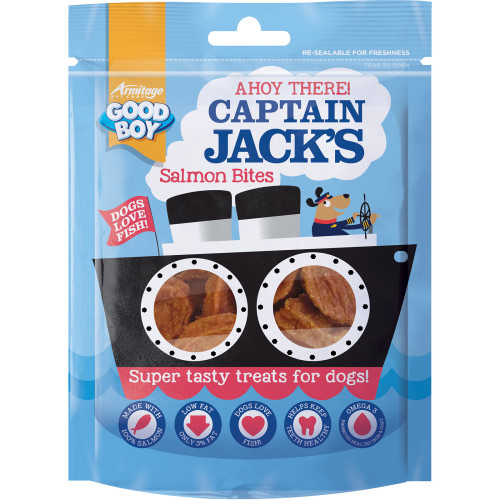 Good Boy Captain Jacks Salmon Bites Dog Treats
