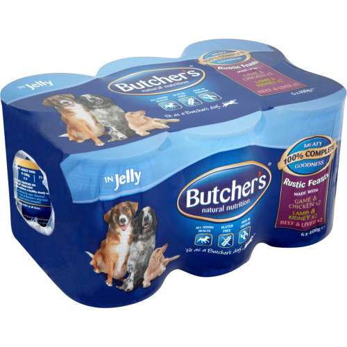 Butchers Rustic Feasts Chunks in Jelly Dog Food