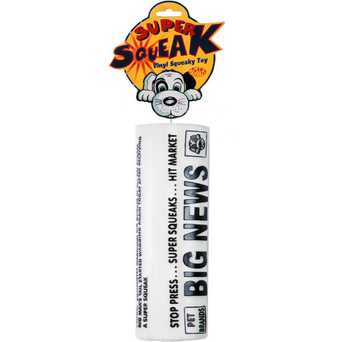 Pet Brands Super Squeaks Big News Newspaper Dog Toy