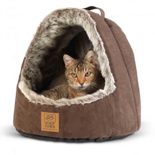 House of Paws Hooded Arctic Fox Cat Bed