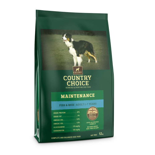 Gelert Country Choice Maintenance Fish & Rice Adult Dog Food