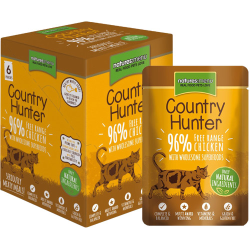 Natures Menu Country Hunter Chicken Adult Cat Food Pouches