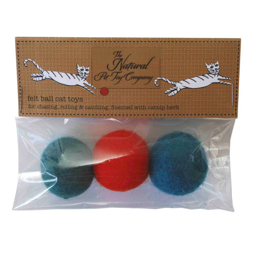 The Natural Pet Toy Company Cat Felt Balls
