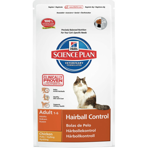 Hills Science Plan Feline Adult Hairball Control Chicken