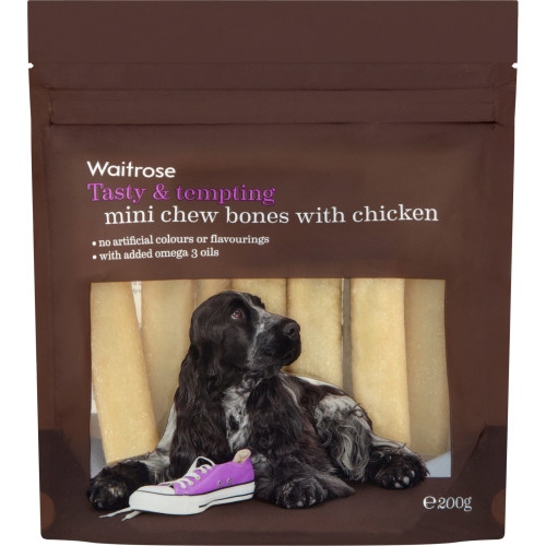 Waitrose Mini Chew Bones with Chicken Dog Treats