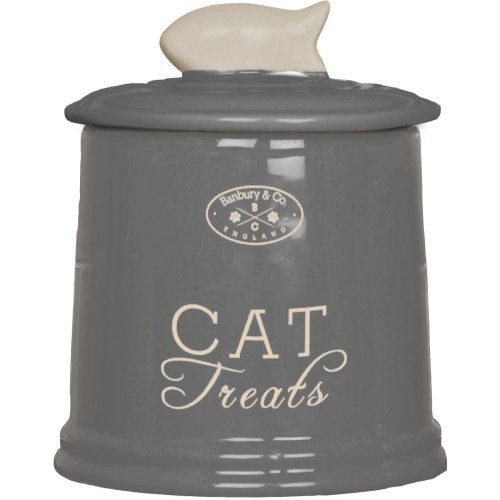 Banbury & Co Ceramic Cat Treat Storage Jar