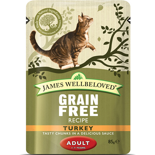 James Wellbeloved Turkey Adult Cat Pouches
