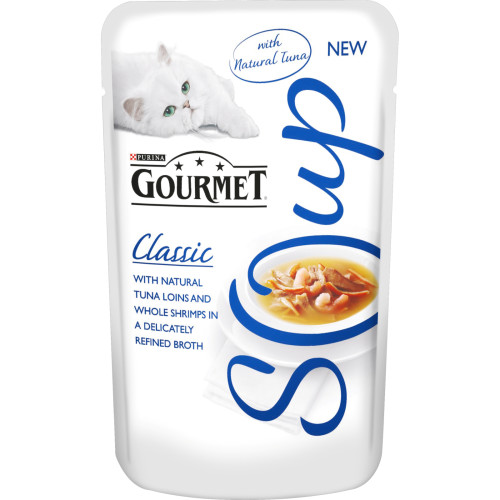 Gourmet Classic Soup Tuna & Shrimp Adult Cat Food