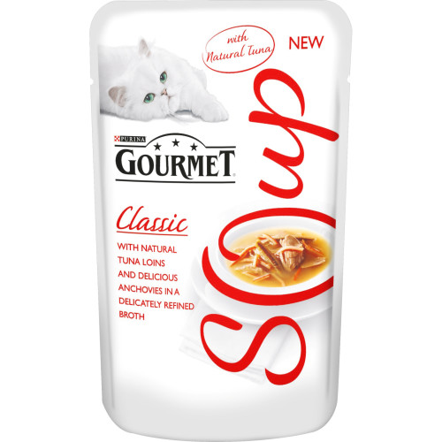 Gourmet Classic Soup Tuna & Anchovy Adult Cat Food