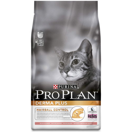 PRO PLAN Derma Plus Hairball Control Salmon Cat Food