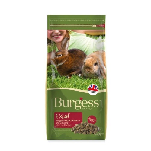 Burgess Excel Nuggets Cranberry & Ginseng Mature Rabbit Food