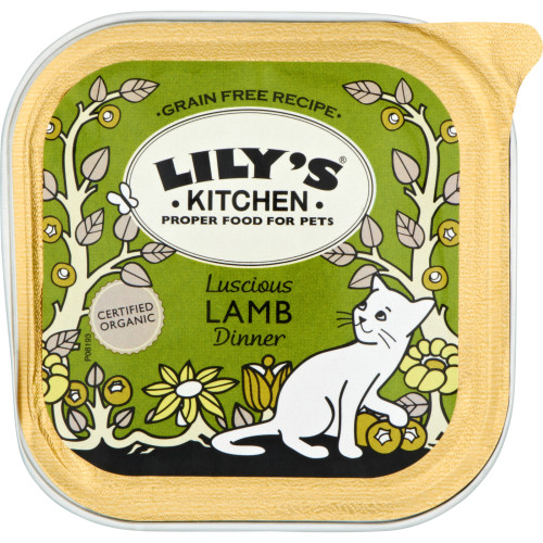 Lilys Kitchen Organic Luscious Lamb Dinner Complete Wet Food for Cats