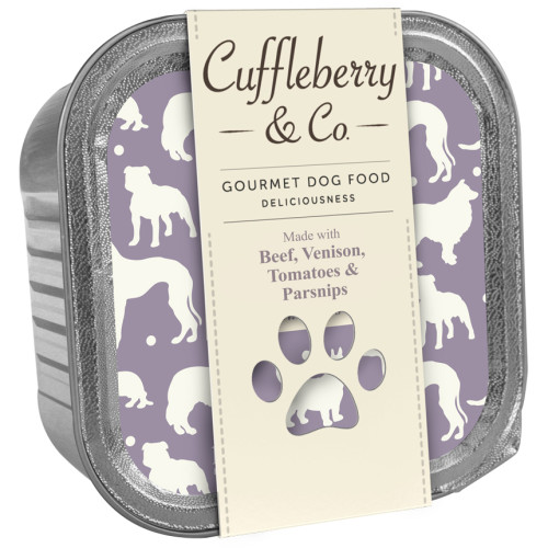 Cuffleberry & Co Beef Venison Tomatoes & Parsnips Adult Dog Food