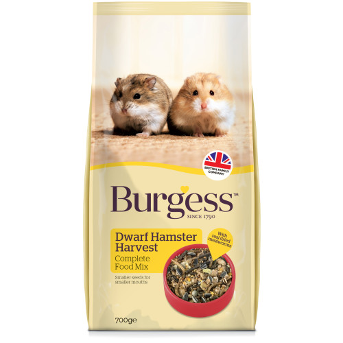 Burgess Complete Dwarf Hamster Harvest Food