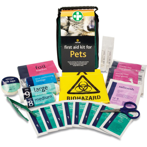 Relivet Dog & Cat First Aid Kit in Green Soft Bag