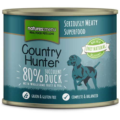 Natures Menu Country Hunter Duck Adult Dog Food Cans