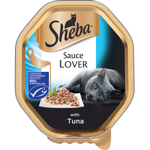 Sheba Tray Sauce Lover With Tuna Adult Cat Food