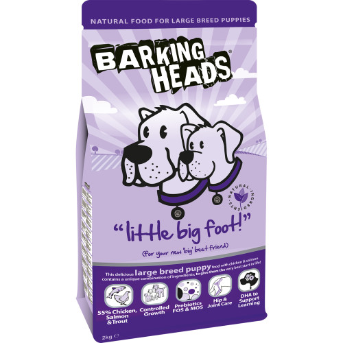 Barking Heads Little Big Foot Large Breed Puppy Dog Food