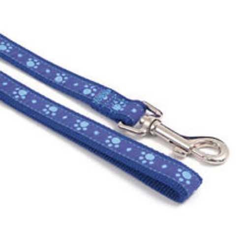 Rosewood Wag 'n' Walk Paw Print Blue Dog Lead