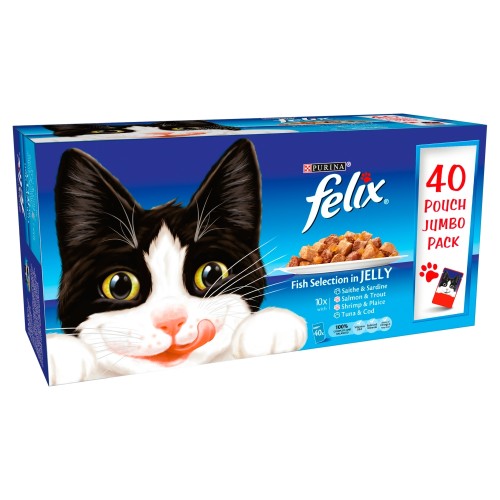 Felix Fish Selection In Jelly Pouch Cat Food