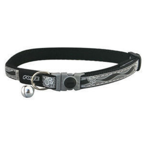 Rogz Catz GlowCat Black Reflective Cat Collar