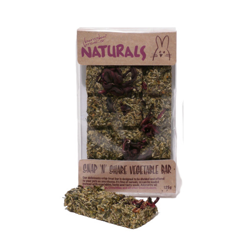 Rosewood Boredom Breaker Natural Treats Snap N Share Vegetable Bar