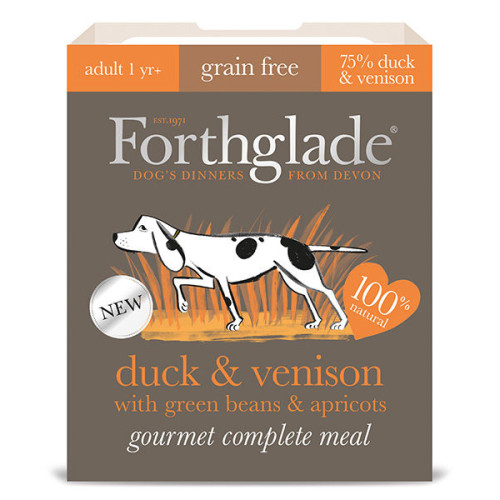 Forthglade Gourmet Duck & Venison with Green Beans & Apricot Adult Dog Food