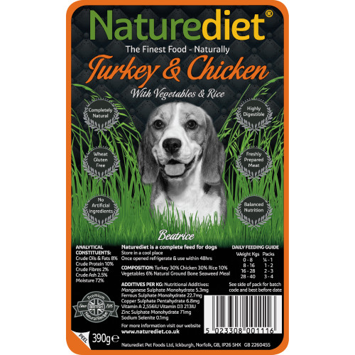 Naturediet Turkey & Chicken Vegetables & Rice Dog Food