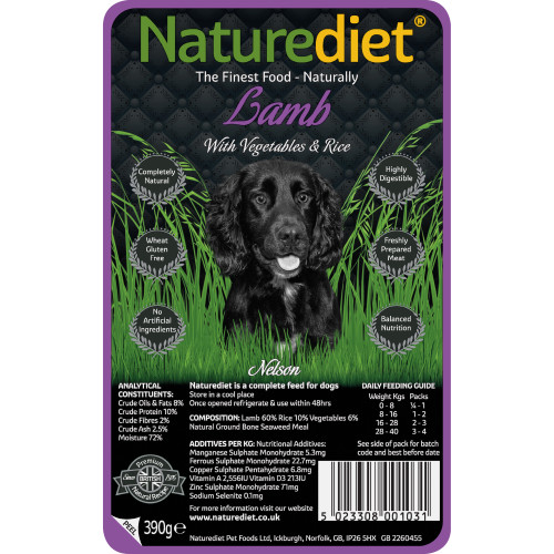 Naturediet Lamb Vegetables & Rice Dog Food