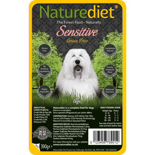 Naturediet Grain Free Sensitive Salmon & White Fish Dog Food