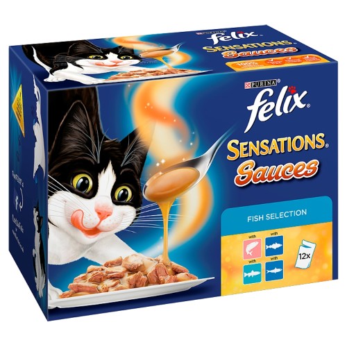 Felix Sensations Sauces Surprise Fish Selection Adult Cat Food