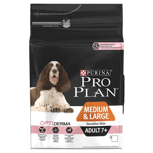PRO PLAN OPTIDERMA Salmon Sensitive Skin Medium Adult 7+ Dog Food