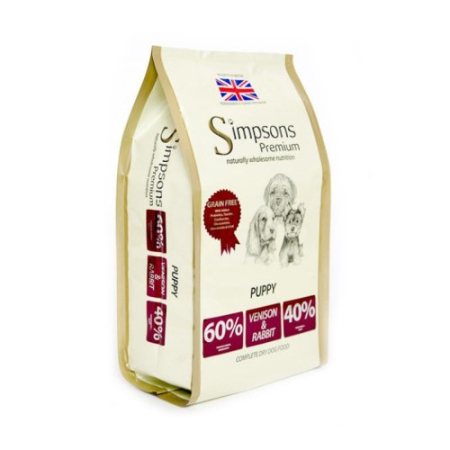 Simpsons Premium 60/40 Venison & Rabbit Puppy Food