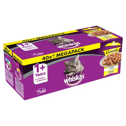 Whiskas 1+ Casserole Poultry Selection Adult Cat Food
