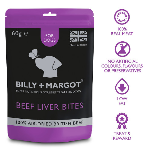 Billy & Margot Beef Liver Bites Dog Treats