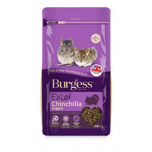 Burgess Excel Nuggets With Mint Chinchilla Food