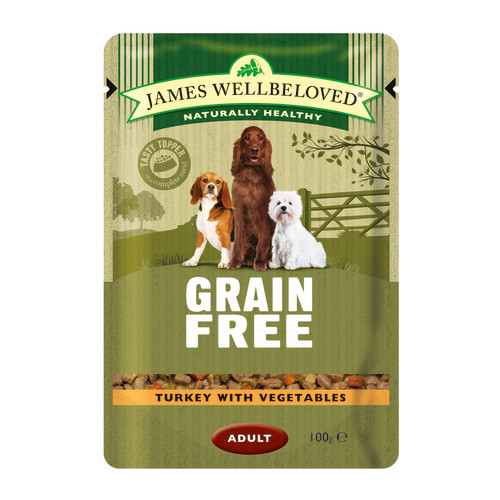 James Wellbeloved Turkey Adult Dog Grain Free Pouches
