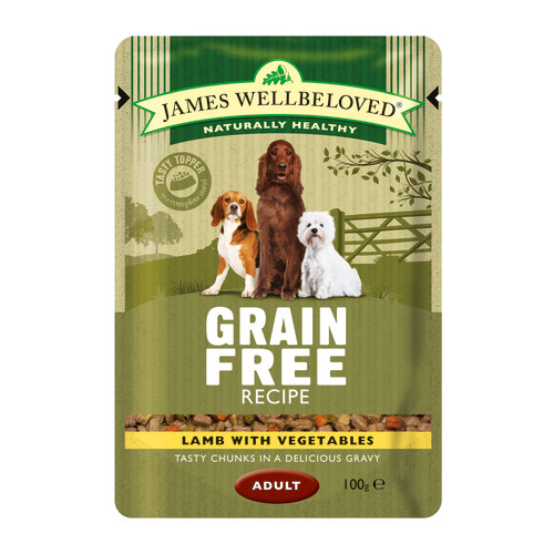 James Wellbeloved Lamb Adult Dog Grain Free Pouches