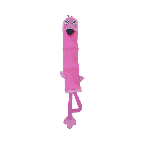 Outward Hound Fire Biterz Flamingo Dog Toy