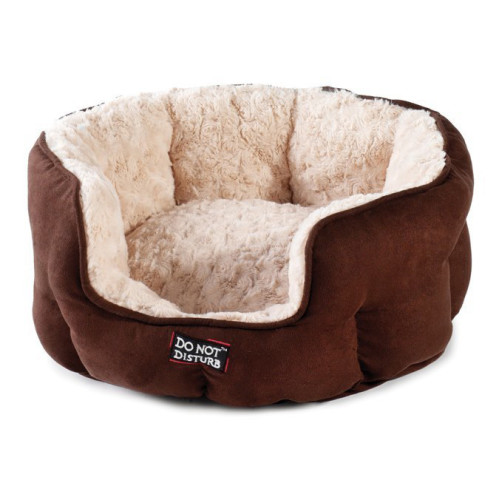 Sharples Pet Luxury Oval Chocolate Cat Bed