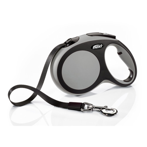 Flexi New Comfort 5m Tape Dog Lead in Grey