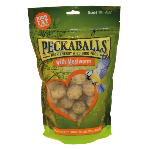 Suet to Go Mealworm Peckaballs Wild Bird Food